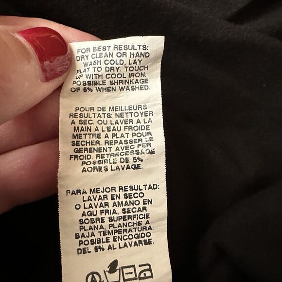 Karen Kane Maxi Skirt XL Pull On Black Slit Goth Witchy Capsule Basic - Picture 6 of 7